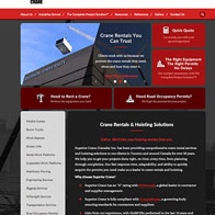 Superior Crane Website Design