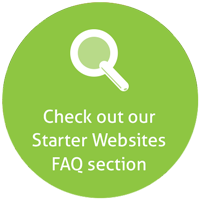 Check out our Starter Websites FAQ section